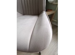 Стул на металлокаркасе Седа К крутящийся светло-серый  / белый фото покупателя 328