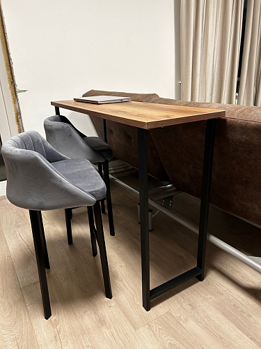 Барная стойка Дилан Лофт 120х40х98 дуб делано темный фото покупателя 139