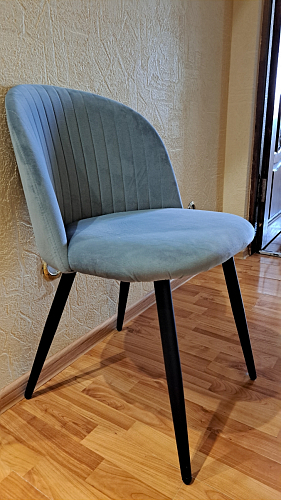 Стул на металлокаркасе Gabi 1 light purple / black фото покупателя 125