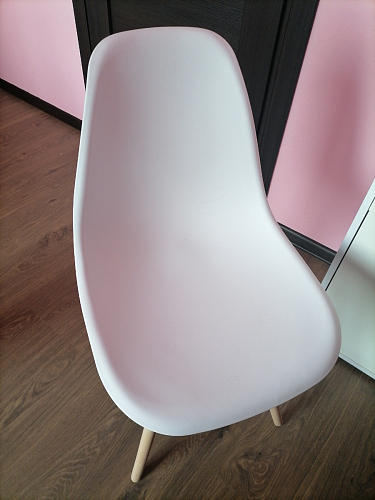 Пластиковый стул Eames PC-015 серо-голубой / дерево фото покупателя 290