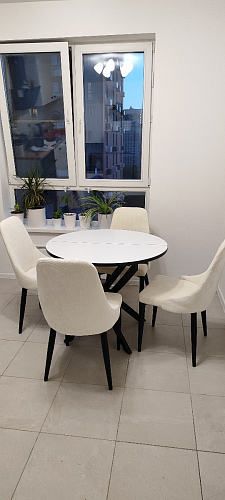 Стул на металлокаркасе Kora dark gray / black фото покупателя 299