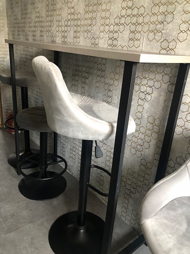 Барная стойка Дилан Лофт 120х60х110 бетон фото покупателя 54