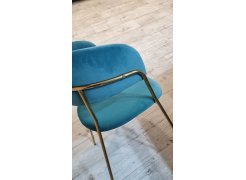 Стул на металлокаркасе Kamelia зеленый / золото фото покупателя 82