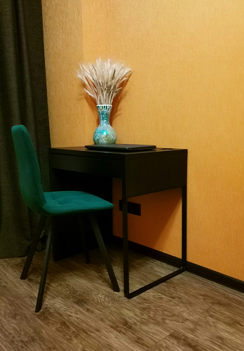 Стул на металлокаркасе Чилли черный / зеленый фото покупателя 1172