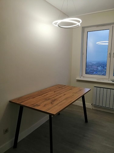 Стол Тринити Лофт 120 32 мм дуб галифакс табако / черный матовый фото покупателя 176