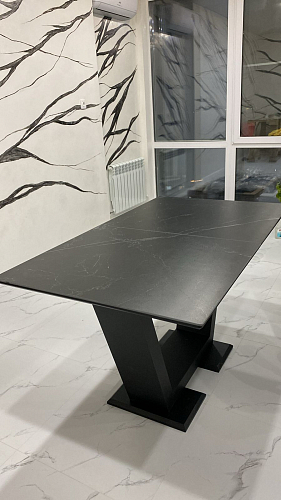 Стол на тумбе Иматра белый / дуб монтана фото покупателя 2