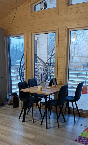 Стул на металлокаркасе Чилли К темно-серый (velutto 32) / черный фото покупателя 254