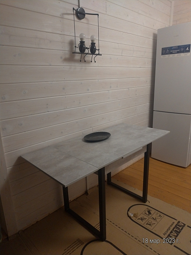 Стол Форли дуб рошелье / черный матовый фото покупателя 49