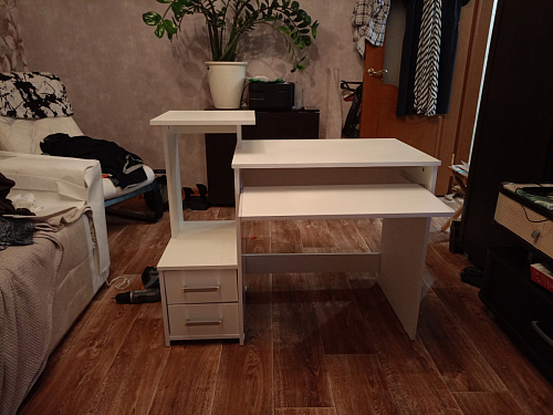 Стол компьютерный Джаз-24 правый венге фото покупателя 148