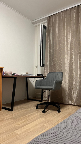 Стол Лота Лофт 140 25 мм черный матовый / дуб вотан фото покупателя 786