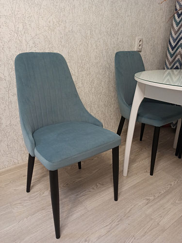 Стул на металлокаркасе Kora black / gray фото покупателя 145