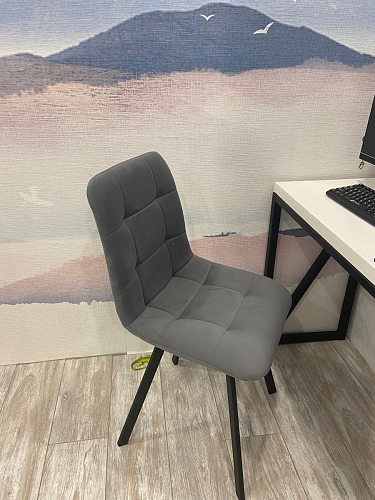 Стул на металлокаркасе Чилли К кирпичный / черный фото покупателя 619