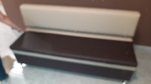 Кухонный диван Стайл микровельвет фиолетово-черный фото покупателя 1