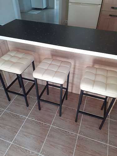 Барный стул Лофт линкольн белый / белый матовый фото покупателя 292