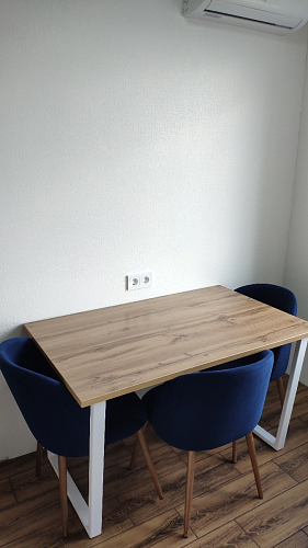 Деревянный стол Лота Лофт 140х80 дуб крафт табачный / черный матовый фото покупателя 948