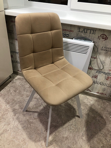 Стул на металлокаркасе Чилли темно-серый / черный каркас фото покупателя 602