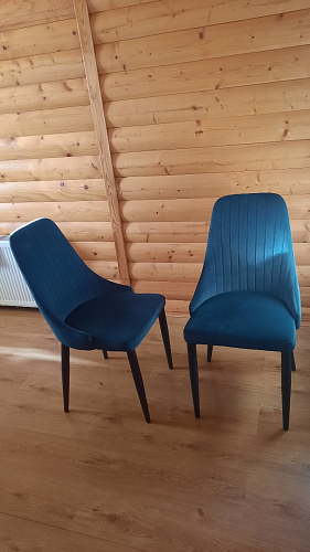 Стул на металлокаркасе Kora dark gray / black фото покупателя 317