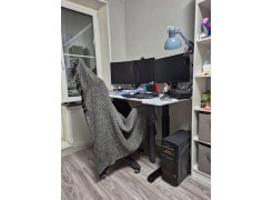 Компьютерный стол Маркос 140х80 зеленый / черный фото покупателя 39