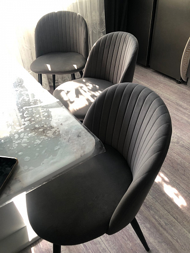 Стул на металлокаркасе Gabi wine red / black фото покупателя 620