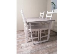 Деревянный стол Лота Лофт 120(160)х75 черный матовый / бетон светлый фото покупателя 85