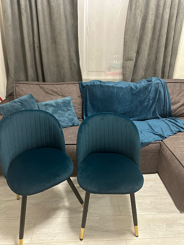 Стул на металлокаркасе Gabi latte / gold / black фото покупателя 186