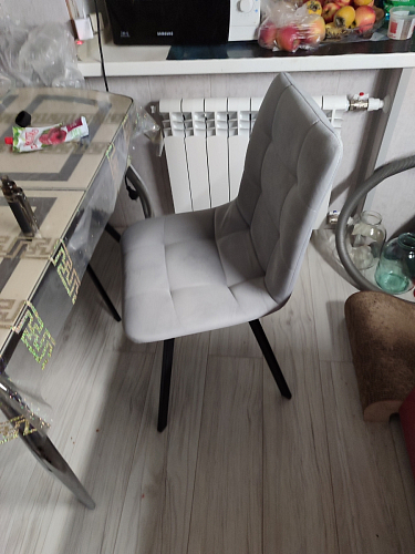 Комплект стульев Чилли 4 шт темно-серый / черный фото покупателя 436