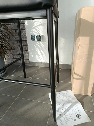 Барный стул Teon beige / chrome фото покупателя 6