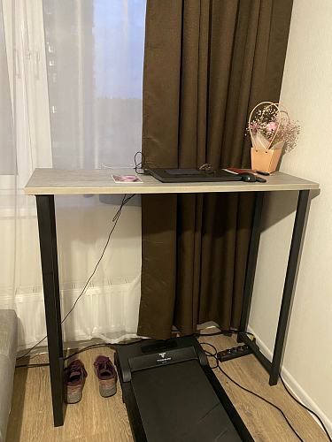 Барная стойка Дилан Лофт 120х60х90 бетон фото покупателя 30