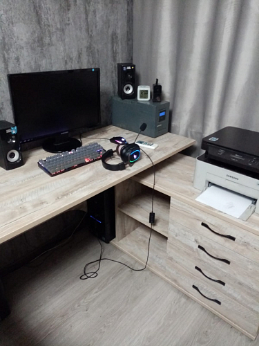 Компьютерный стол с тумбой КСТ-109 тумба слева фото покупателя 14