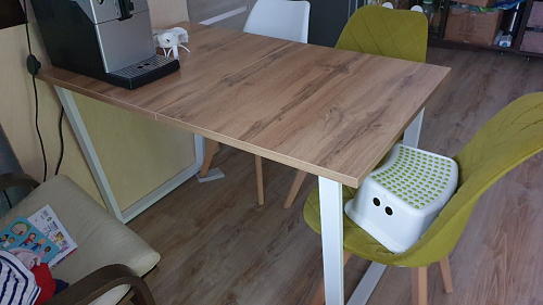 Деревянный стол Лота Лофт 140х80 дуб крафт табачный / черный матовый фото покупателя 804