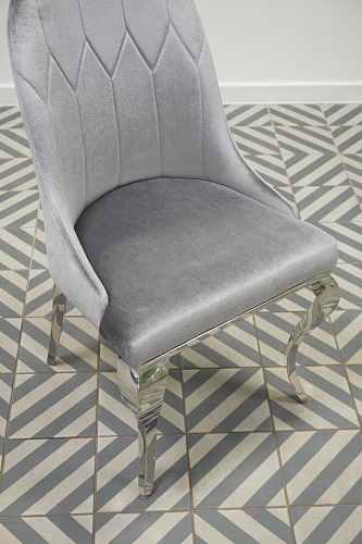 Стул на металлокаркасе Gustav black / chrome из шоурума 1