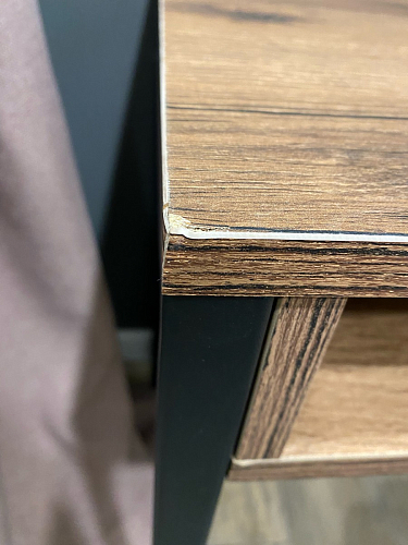 Письменный стол Леон Лофт дуб делано светлый / белый матовый фото покупателя 159