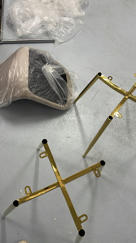 Стул на металлокаркасе Dabl wine red фото покупателя 150