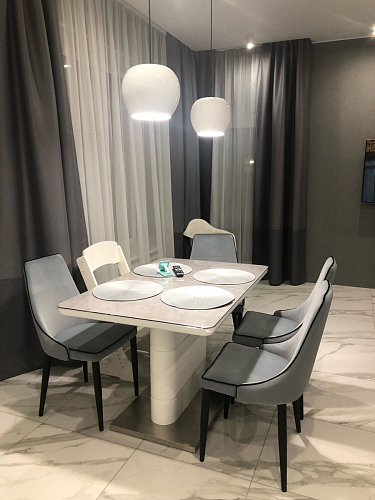 Стул на металлокаркасе Kora dark gray / black фото покупателя 173