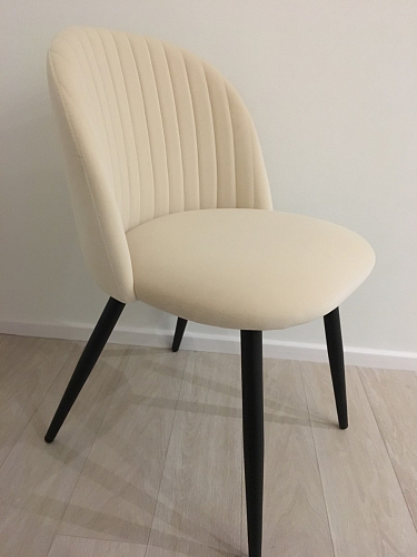 Стул на металлокаркасе Gabi 1 light purple / black / gold фото покупателя 283