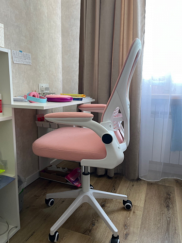 Компьютерное кресло Konfi dark gray / pink / white фото покупателя 33