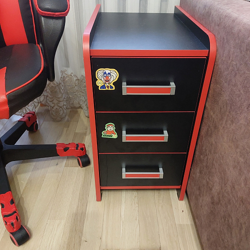 Тумба Ханна черная / красная  - Уцененный экземпляр фото покупателя 154