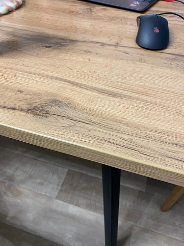 Стол Тринити Лофт 120 32 мм бетон / черный матовый фото покупателя 731