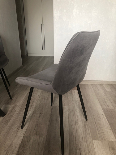 Стул на металлокаркасе Седа 360 К латте (velutto 08) / белый фото покупателя 255