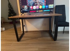 Стол Лота Лофт 140 25 мм юта / белый матовый фото покупателя 744