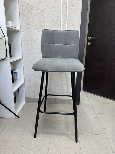 Полубарный стул Bari/Бари серый велюр фото покупателя 27