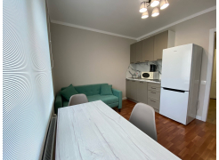 Стол Тринити Лофт 120 32 мм бетон / черный матовый фото покупателя 167