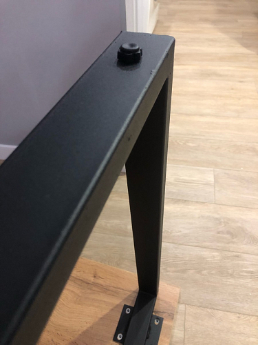 Стол Лота Лофт 120 32 мм бетон / черный матовый фото покупателя 456