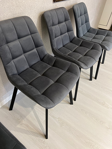 Стул на металлокаркасе Челси бирюзовый / черный фото покупателя 12