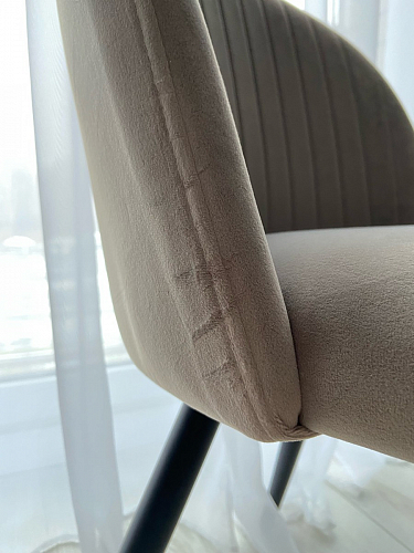 Стул на металлокаркасе Gabi latte / gold / black фото покупателя 663