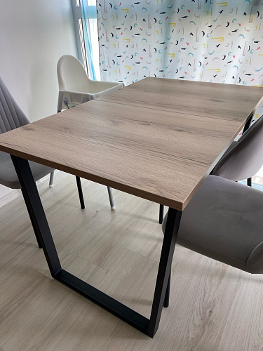 Деревянный стол Лота Лофт 140х80 белый матовый / бетон светлый фото покупателя 245