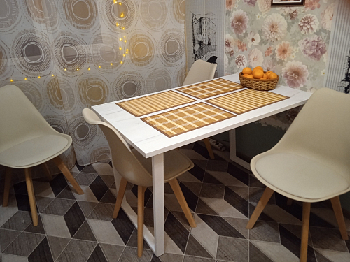 Стол Лота Лофт 140 25 мм черный матовый / бетон фото покупателя 243