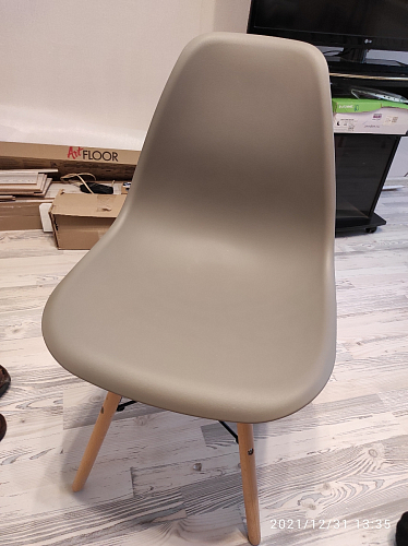 Пластиковый стул Eames PC-015 желтый фото покупателя 54