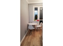 Стол Tulip 150 white top / wood leg фото покупателя 2