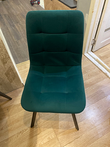 Стул на металлокаркасе Чилли черный / зеленый фото покупателя 1163